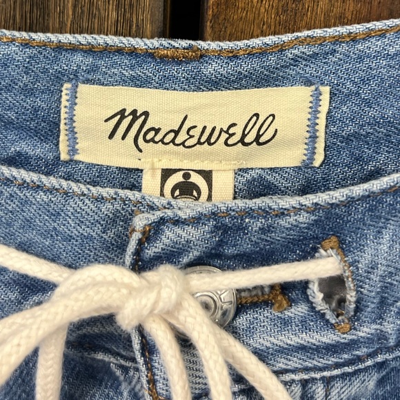 Madewell Low-Slung Baggy High Rise Jean: Airy Denim Edition Hambley Wash Size 30 - Picture 7 of 10